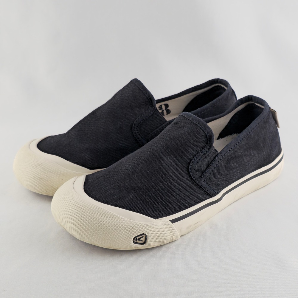KEEN Men's Black Canvas Slip On Sneakers Reinforced Toe 8 - Picture 6 of 16